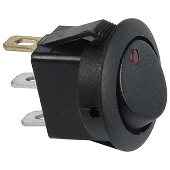 LED Red Round Rocker Switch , 16A At 12V For 5/8 Inch Hole