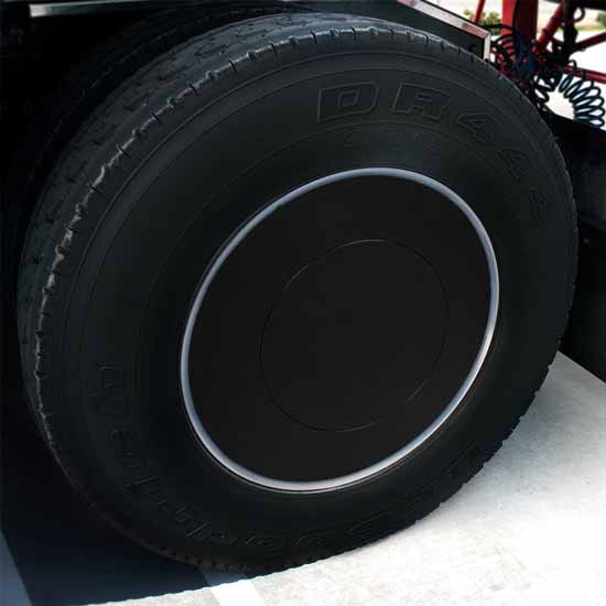 Plastic Matte Black Rear Axle Cover Kit W/ Wheel Protector Film, Thread-On Nut Covers And Top Cover Removal Tool