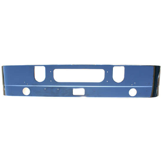 Jones Performance 18 Inch Chrome Bumper W/ Tow , Step, Fog And Center Hole For Mack CHU613 SFA
