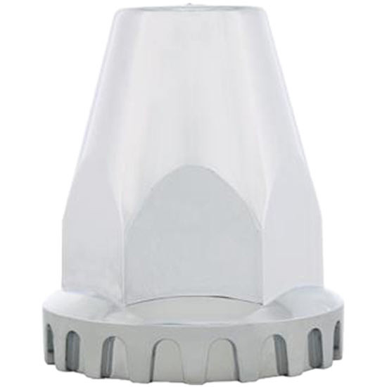 33MM x 2 3/4 Inch Chrome Plated Plastic Nut Cover W/ Flange, Push On For Volvo FE/FH/FM/FMX