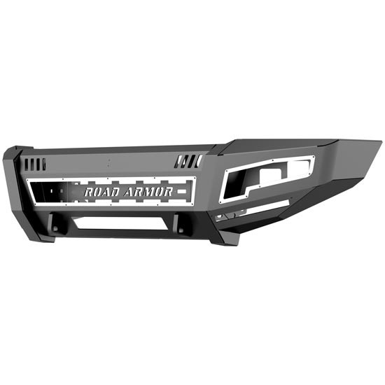 Road Armor Identity Front Bumper W/ Standard End Pods, Light Pod X2 Cube For Dodge Ram 2500/3500