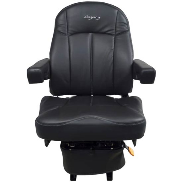 Seats Inc Semi-Truck Seat - Legacy LO Low Base Mid-High Back - Black DuraLeather Seats Inc Semi-Truck Seat - Legacy LO Low Base Mid-High Back - Black DuraLeather