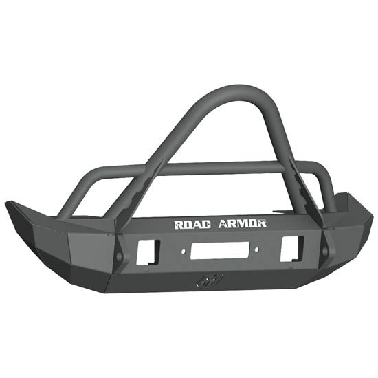 Road Armor Stealth Front Winch Bumper W/ Stinger Guard W/ Out Sensor Cutouts For Jeep Gladiator And Wrangler