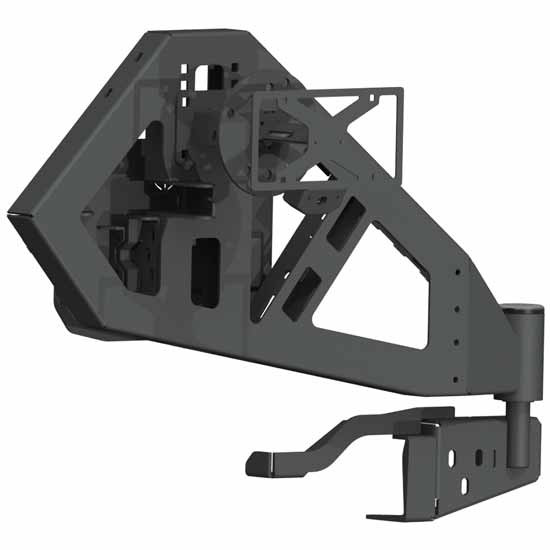 Road Armor Stealth Rear Tire Carrier Swing Arm Tire Type For Jeep Wrangler