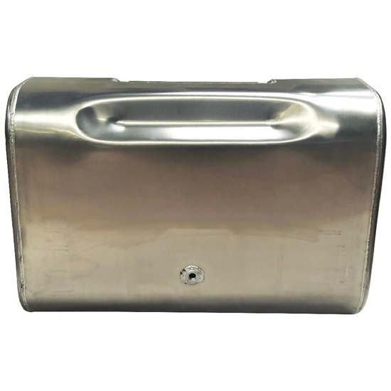 BESTfit Aluminum Rectangular Fuel Tank 60 Gallon- 15 X 25 X 37 Inch- Front Fill W/ Step- Passenger Side For International, Ford, GMC