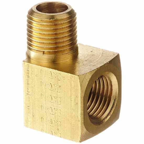 1/8 x 1/8 Inch Brass 90 Degree Street Elbow