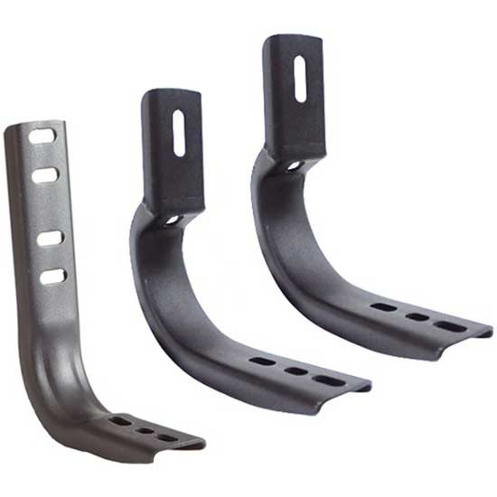 Black Brackets For Dominator Extreme Side Steps For Toyota Tundra CrewMax Cab