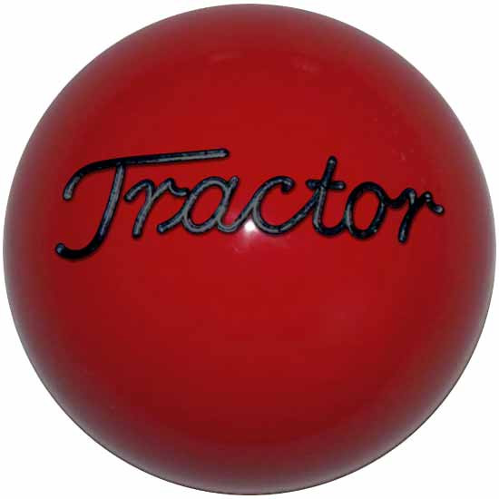 Red Trailer Brake Knob W/ Black Engraving