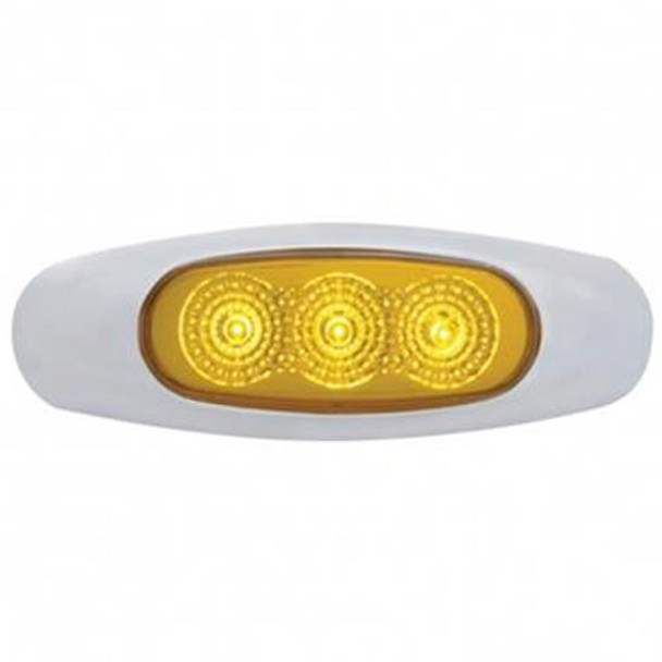 3 Diode 4 3/16 Inch Oval Reflector Marker Light