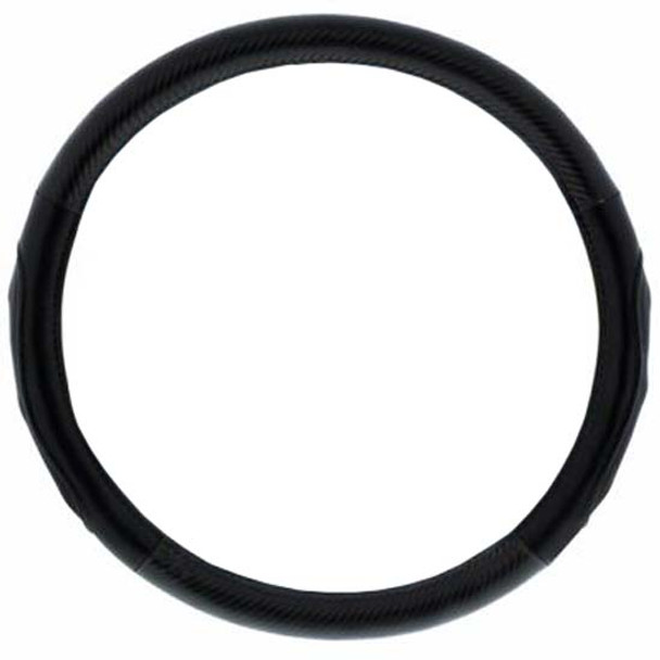 18 Inch Carbon Fiber Style Steering Wheel Cover - Engineered Leather