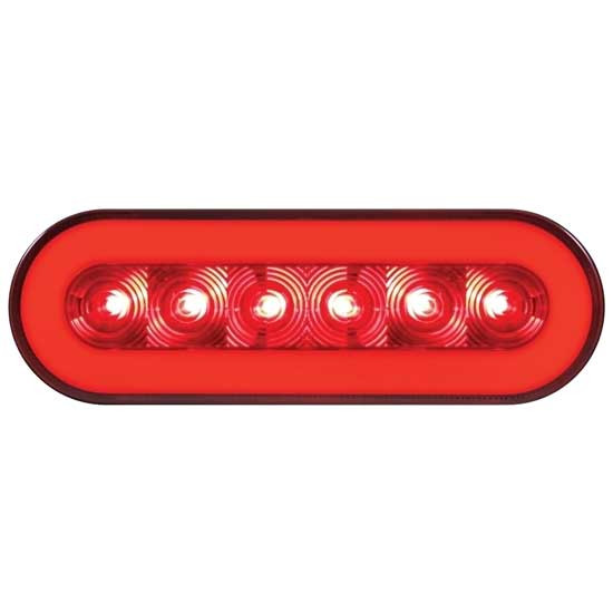 22 LED 6 Inch Oval Glo-Light Kit, Stop. Turn And Tail