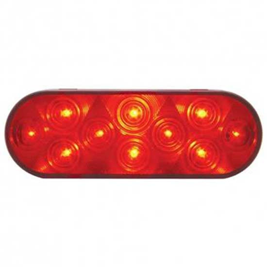10 LED 6 Inch Oval Stop. Turn And Tail Light