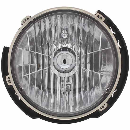Headlight Assembly W/ Crystal Halogen Bulb For Jeep Wrangler