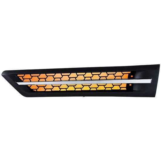 Hood Air Intake Grille W/ 96 Forward Facing LEDs For 2018-2021 Freightliner Cascadia 126