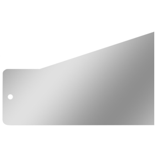 2.5 X 70 Inch Stainless Steel Blank Sleeper Extension Panel For Peterbilt 389 Glider - Pair
