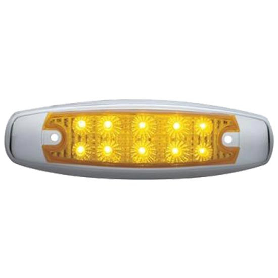 10 LED Rectangular Clearance Marker Reflector Light