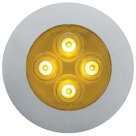 4 LED Dome Light W/ Chrome Bezel