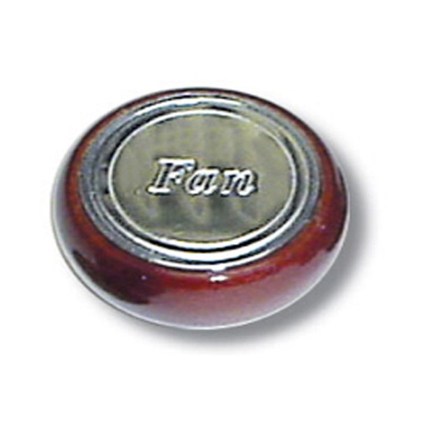 Small Wood Air Valve Knob - Hex Screw Mount For Panel Lights, Wiper / Washer, Dimmer, and Fan