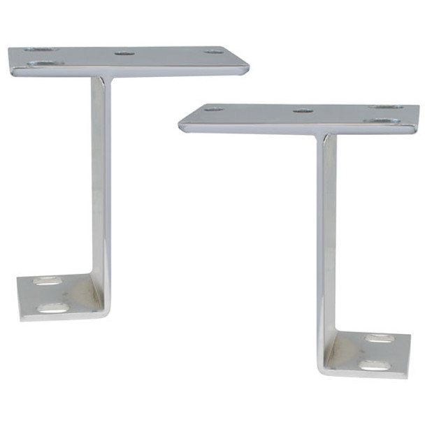 Chrome Light Bar Mounting Brackets
