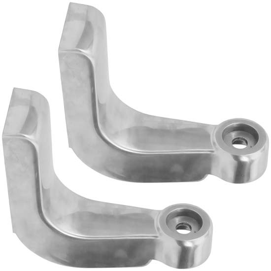 Peterbilt 379 & 389 Polished Drop L Shaped Headlight Brackets