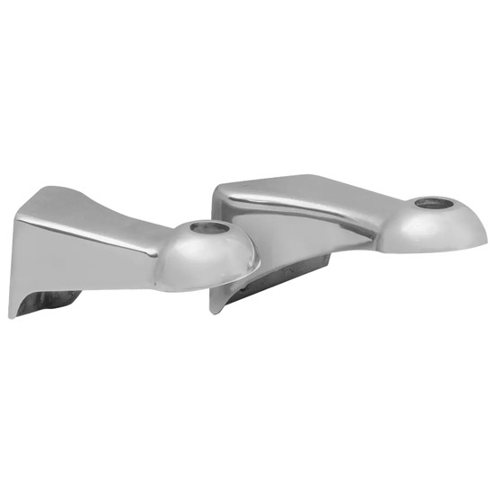 Peterbilt 359 Chrome Straight Headlight Brackets, 8 x 3 1/2 x 4 Inch