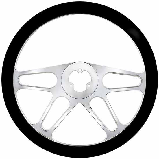18 Inch Chrome Aluminum 4 Spoke Style Steering Wheel With Rim Option