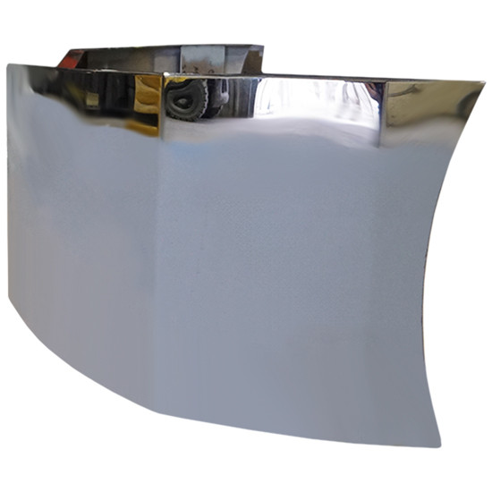 18 Inch SS Bumper, 11 Gauge With 30 Round .75 Inch Light, Fog, Tow Holes For Peterbilt 579 SBA