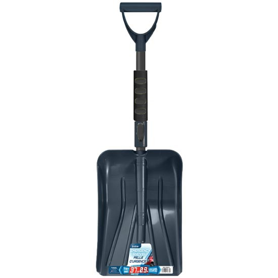 36 to 50 Inch Extendable Swivel Snow Shovel With Chisel Blade, Ice Chipper, And No-Slip Grip