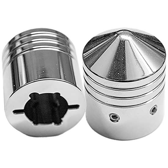 Pointed Ignition Key Cover W/ 3/32 Inch Allen Set Screws For Keys Without A Plastic Top
