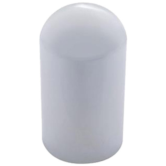 33MM x 3 3/4 Chrome Plastic Dome Nut Cover, Thread On