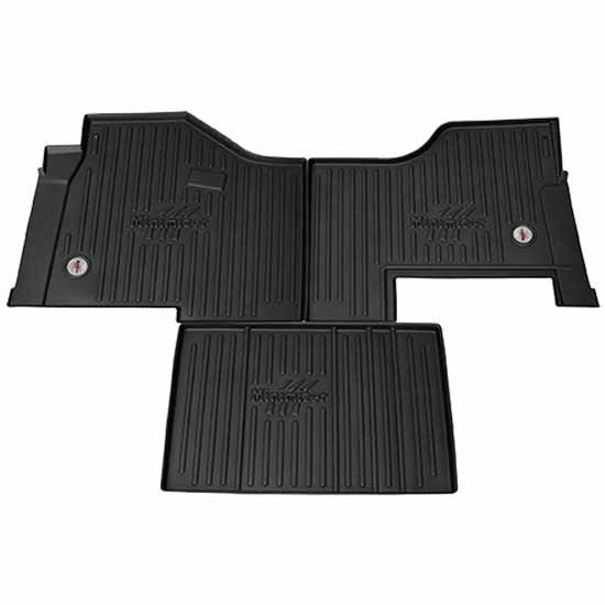 Minimizer Thermoplastic Floor Mat Set - 3 Piece For Kenworth & Peterbilt W/ Automatic Transmission and Seat Options