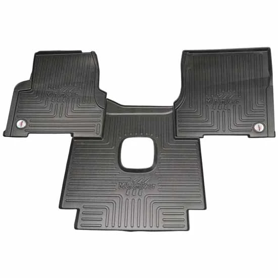Minimizer Black Floor Mat Set - 3 Piece For Volvo VNL Gen II, VT880
