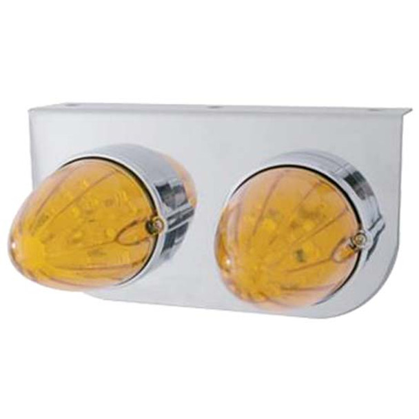 Stainless Steel Light Bracket W/ Two 19 LED Watermelon Lights