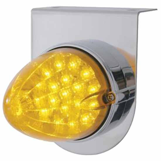 Stainless Steel Light Bracket W/ Single 19 LED Reflector Light