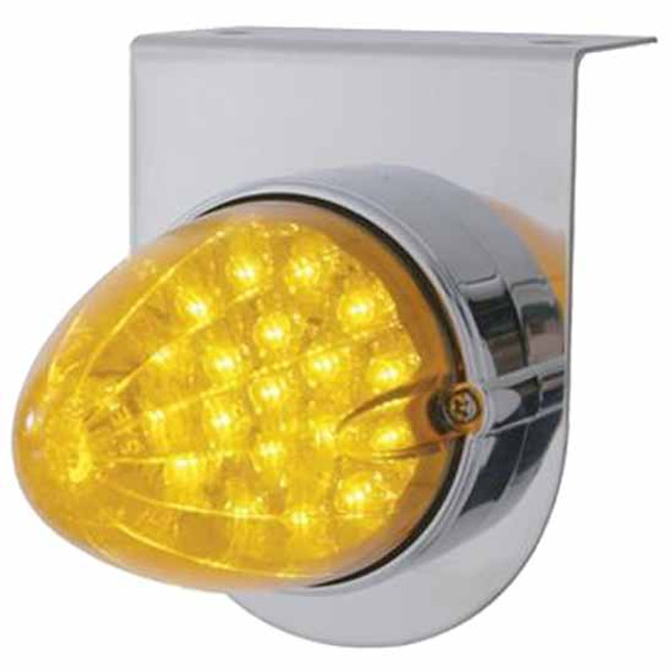 Stainless Steel Light Bracket W/ Single 19 LED Reflector Light