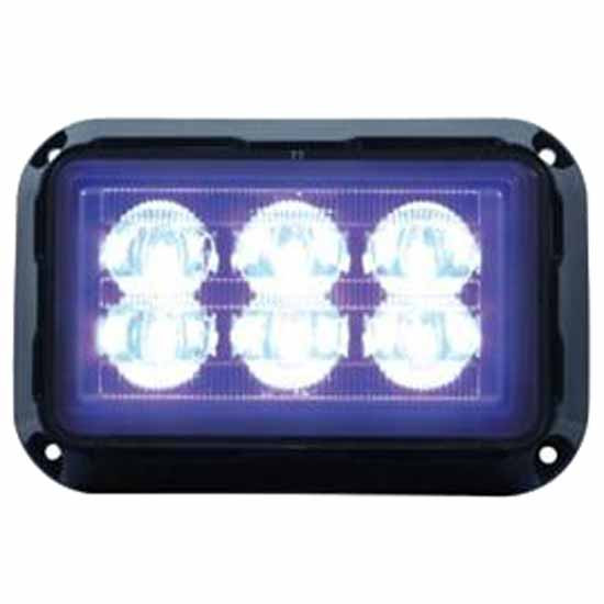 Surface Mount 6 LED Rectangular Warning Light