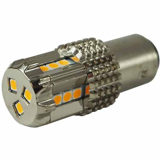 15 LED 1157 Bulb W/ Chrome Aluminum Housing For Watermelon Glass Lens