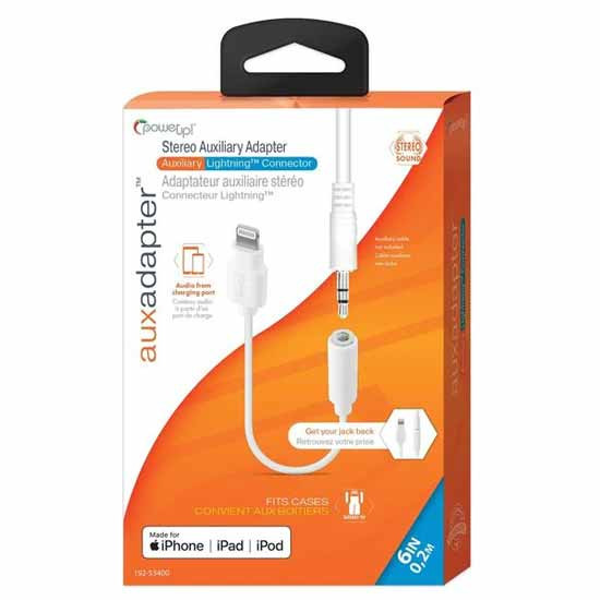 MFI 8 Pin To 3.5 MM Headphone Adapter