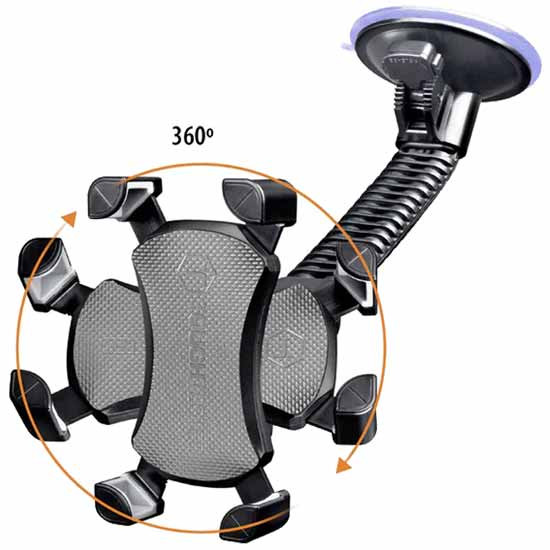 Adjustable Windshield Phone Mount W/ 360 Degree Rotation