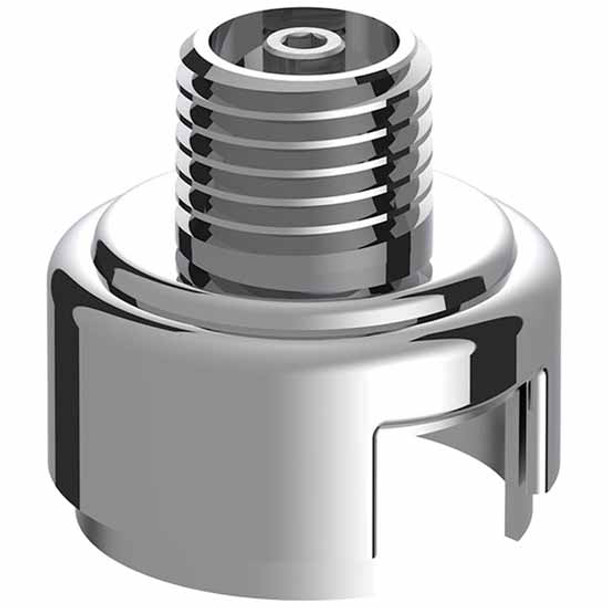 Chrome M30 x 3 1/2 Gearshift Knob Adapter, Thread-On For Eaton Fuller Transmission