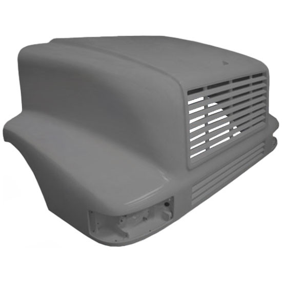 TPHD Fiberglass Hood W/ 55 Inch Centerline & Fenders For International 2500, 2600, 8200, 8300 Replaces 3507143C91