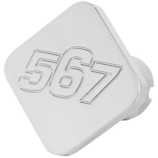 Chrome Plated Aluminum Air Brake Knob W/ Engraved Logo For Peterbilt 567