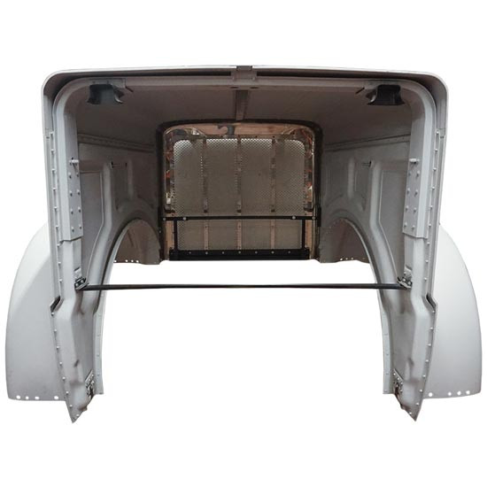 BESTfit Aluminum Hood Shell W/ Fiberglass Fenders And Stainless Steel Grille For Peterbilt 389 & Glider 131 BBC-Replaces L29-6093-1000