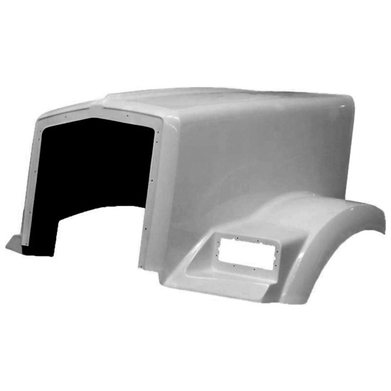 TPHD Fiberglass Hood Shell Replaces K146-1306 For Kenworth T800 W/ Curved Glass