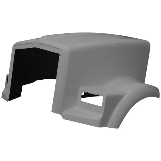 TPHD Fiberglass Hood Shell W/ Air Filter Cutouts Replaces K146-1062 For Kenworth T800 W/ Flat Glass