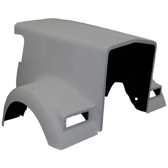 TPHD Fiberglass Hood Shell Replaces K146-1138 For Kenworth W900L W/ Flat Windshield