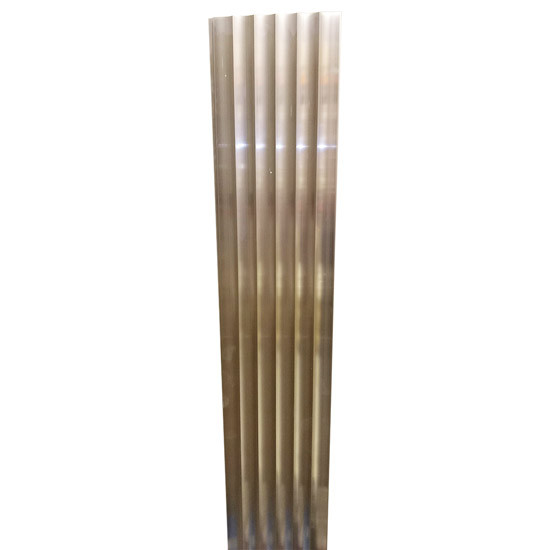 Peterbilt 359, 379 Aluminum Center Hood Strip 72 Inch