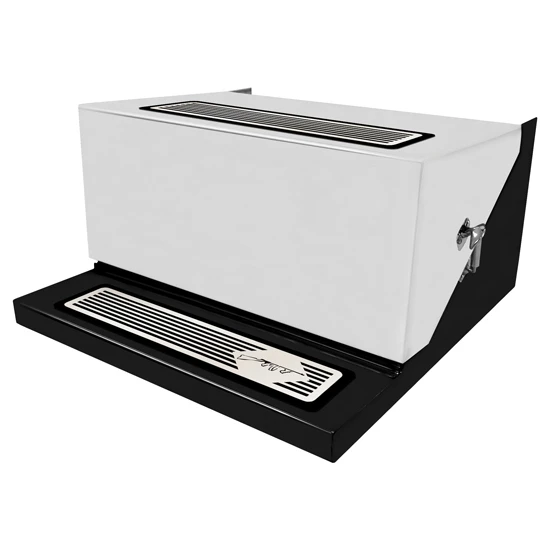 CSM Limited Edition Peterbilt Style Step Box W/ SS Radius Lid