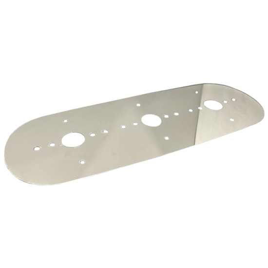 SS Sleeper Dome Light Bracket, Blind Mount W/ 3 Watermelon Light Cutouts For Freightliner Cascadia