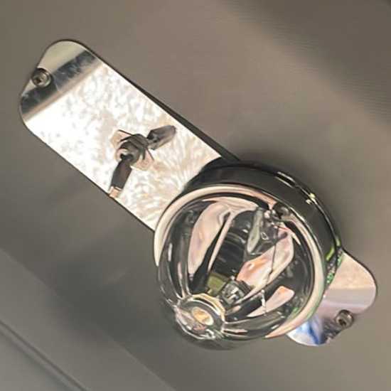 Stainless Steel Dome Light Bracket With Watermelon Light Cutout For Kenworth T680, Peterbilt 579